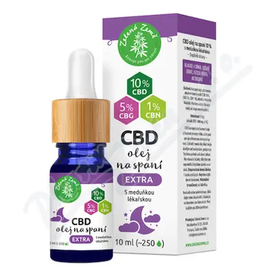 Zelená Země CBD olej na spaní extra 10 ml