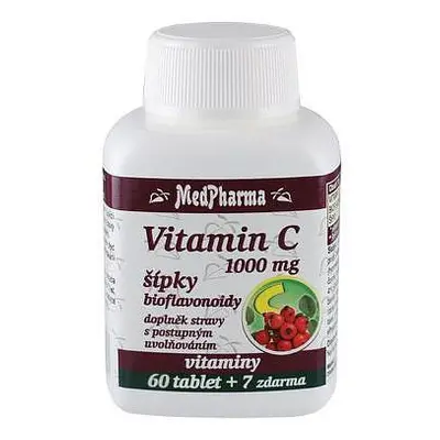 Medpharma Vitamín C 1000mg S šípky Tbl.67 Prod.úč.