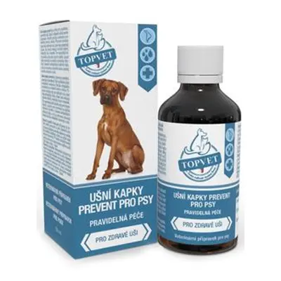 Ušní kapky prevent pro psy Topvet 50ml