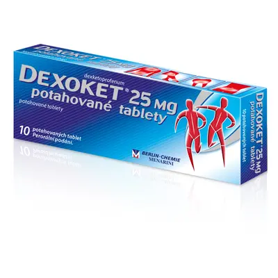 Dexoket 25 mg 10 tablet