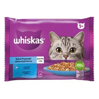 Whiskas Kapsa Core rybí výběr v želé 4x85g