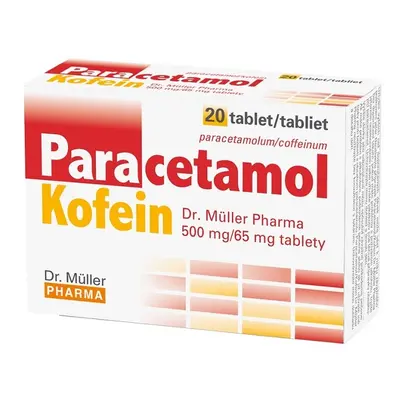 Paracetamol/kofein Dr. Müller Pharma 500mg/65mg 20 tablet