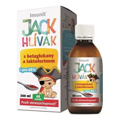 Hlíva Jack Hlívák Sirup 300ml Glukany + Laktoferin