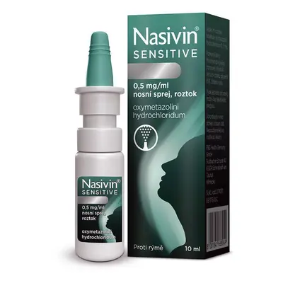 Nasivin Sensitive 0,5mg/ml nosní sprej 10ml