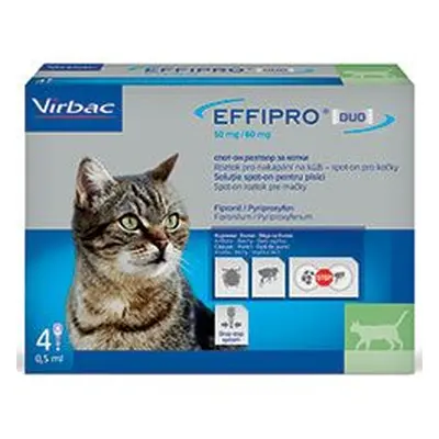 Effipro Duo Cat (1-6kg) 50/60 Mg, 4x0,5ml