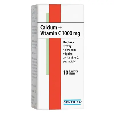 Calcium + Vitamin C 1000mg Generica Eff.tbl.10