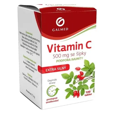 Vitamín C 500mg se šípky 100 tablet Galmed