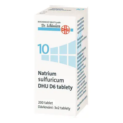 Natrium Sulfuricum DHU D6(D12) 200 neobalených tablet