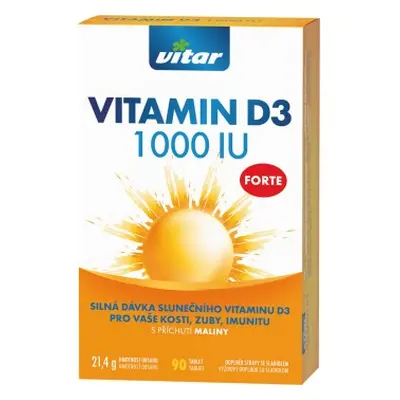 Vitar Vitamin D3 Forte 1000 Iu Tbl.90