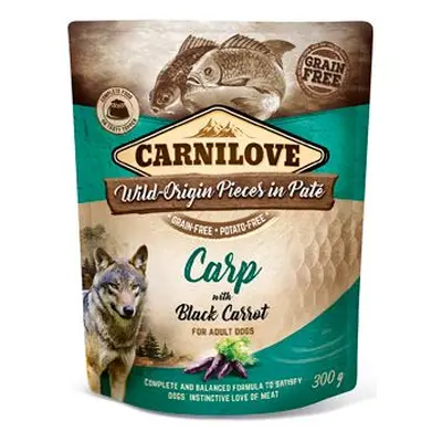 Carnilove Dog Pouch paté carp & black carrot 300g