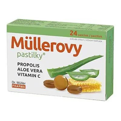 Müllerovy Pastilky S Propolisem A Aloe Vera 24ks