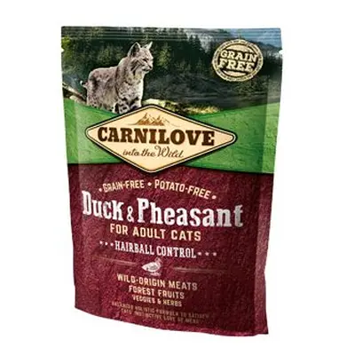 Carnilove Cat duck&pheasant adult hairball control 400g