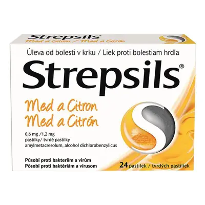 Strepsils Med A Citron 0,6mg/1,2mg pastilka 24