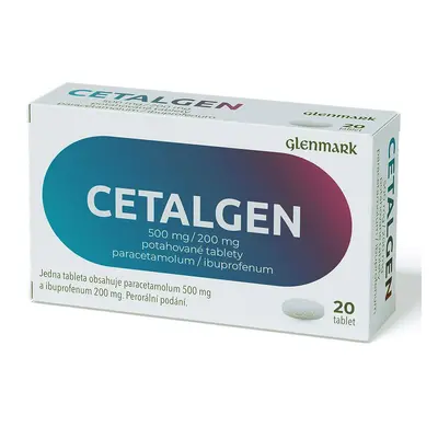 Cetalgen 500mg/200mg 20 tablet