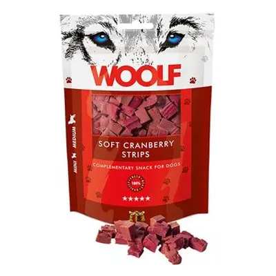 Woolf pochoutka soft cranberry strips 100g