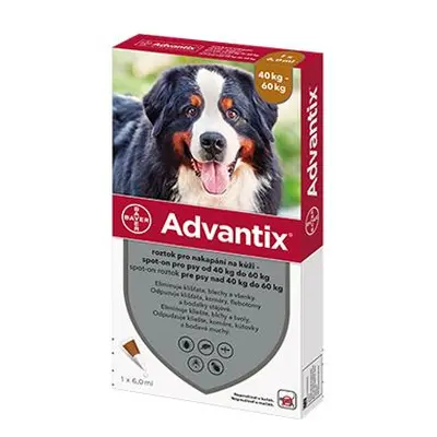 Advantix Spot On 1x6ml Pro Psy 40-60kg (1pipeta)