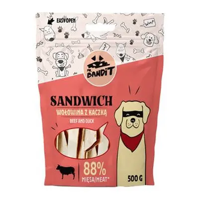 Vetexpert Mr.bandit pochoutka sandwich hovězí a kachní 500g