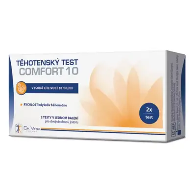 Těhotenský test Comfort 10 Da Vinci Pharma 2 ks