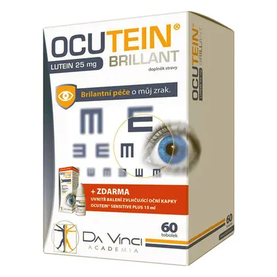 Ocutein Brillant Lutein 25mgdavinci 60tobolek +kapky