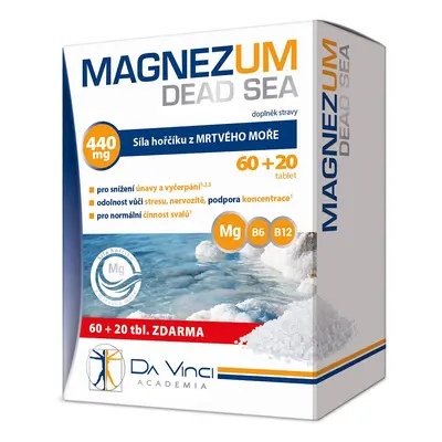 Magnezum Dead Sea Da Vinci Academia 80 tablet