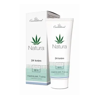 Cannaderm Natura 24 krém na mastnou pleť 75g