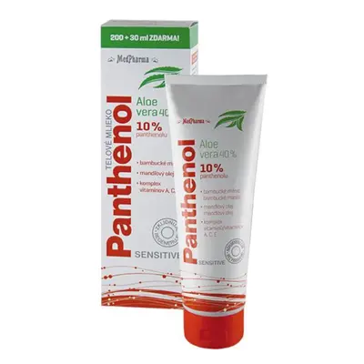 Medpharma Panthenol 10% Sens.těl.ml.200+30mlzdarma