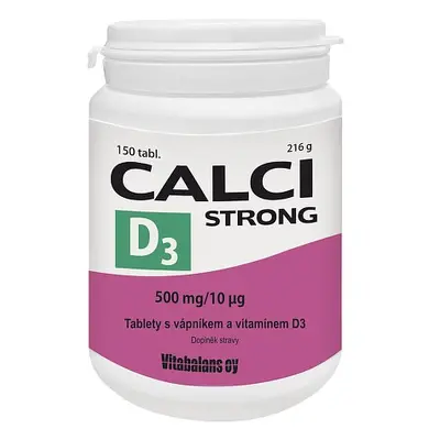 Calci Strong+vit.d3 Tbl.150 Vitabalans