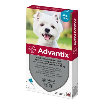 Advantix pro psy 4-10kg spot-on 4x1ml