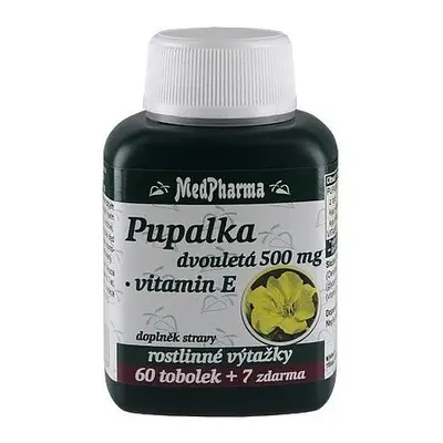 Medpharma Pupalka Dvouletá 500mg+vit.e Tobolek 67