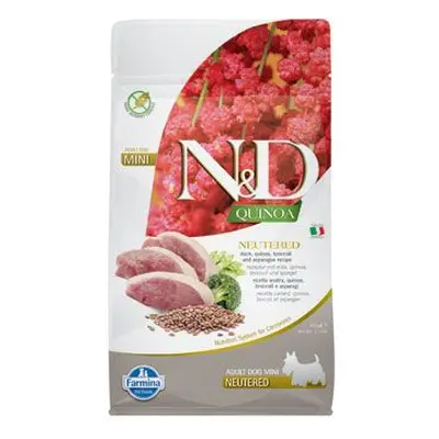 N&D Quinoa Dog Neutered duck&broccoli&asp. Mini 800g