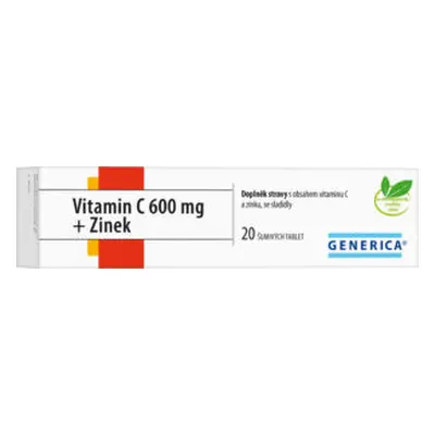 Vitamin C 600 Mg + Zinek Eff.tbl.20 Generica