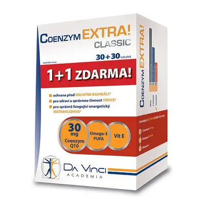 Coenzym EXTRA! Classic 30mg DaVinci 30+30 tobolek