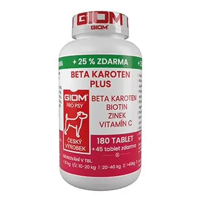 Giom S Pes Beta-karoten Plus 180 Tbl 25% Zdarma