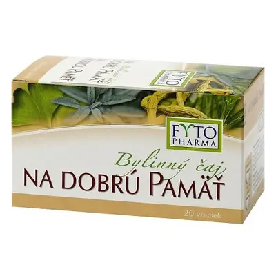 Bylinný čaj Na Dobrou Paměť 20x1.25g Fytopharma