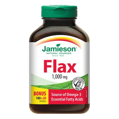 Jamieson Flax Omega-3 1000mg Lněný Olej Cps.200