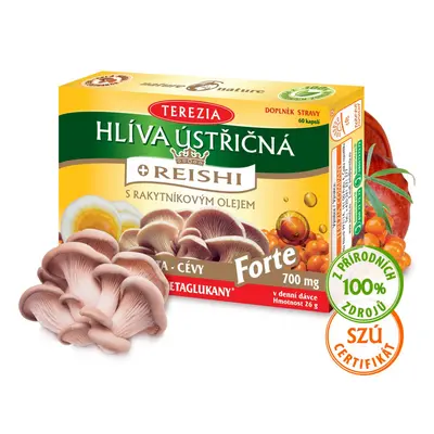 Terezia Hlíva ústřičná+reishi Forte Cps.60