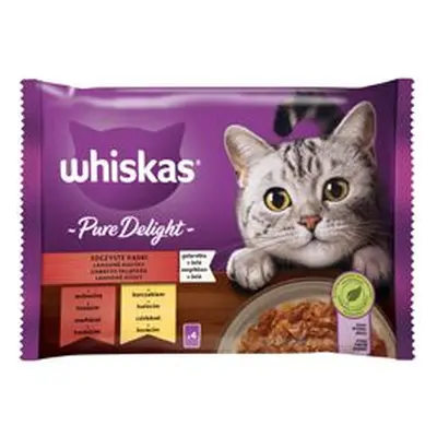 Whiskas Kapsa Pure Delight Klasik výběr v želé 4x85g