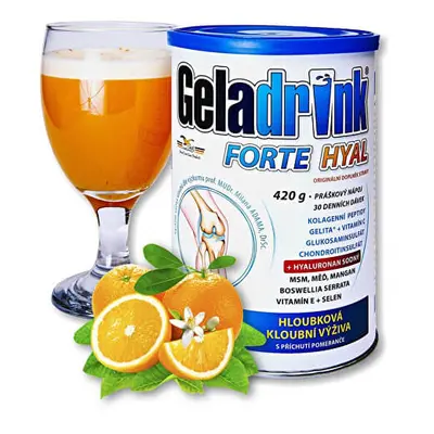 Geladrink Forte Hyal Práškový Nápoj Pomeranč 420g