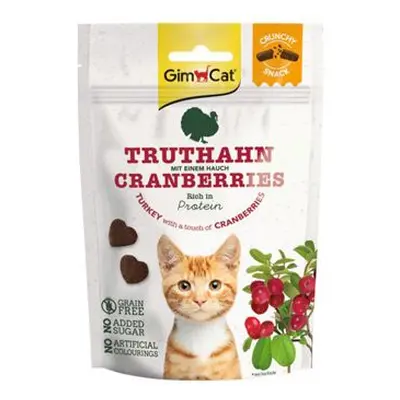 Gimcat Crunchy Snacks krocan s brusinkami 50g