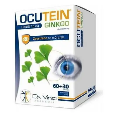 Ocutein ginkgo 45mg + lutein 15mg Da Vinci 60+30 tobolek