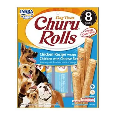 Churu Dog Rolls Chicken With Cheese Wraps 8x12g