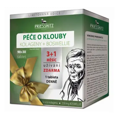 Priessnitz Kolagen + boswellie péče o klouby 90+30 tablet