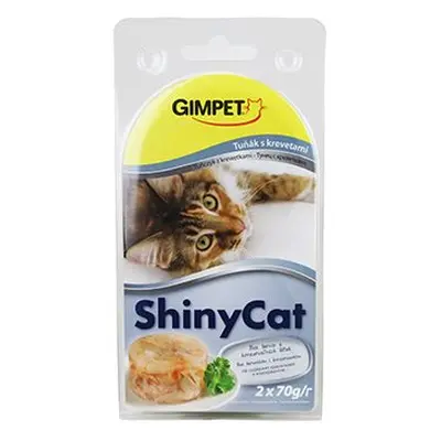 Gimpet Kočka Konz. Shinycat Tuňák/krevety 2x70g