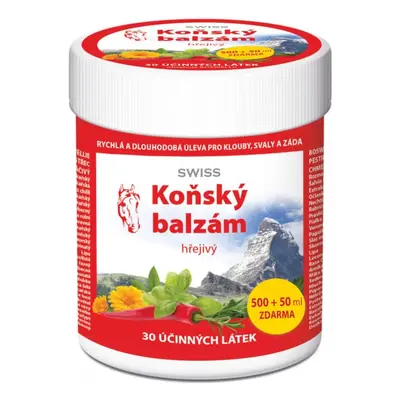 SWISS koňský balzám hřejivý 500 + 50ml