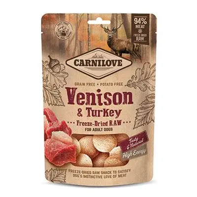 Carnilove Raw freeze-dried snacks venison&turkey 60g