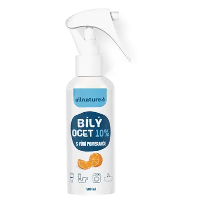 Allnature Bílý Ocet 10% s vůní pomeranče 500 ml