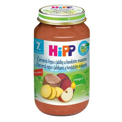 Hipp červ.řepa S Jablky A Hovězím M.bio 8m 220g