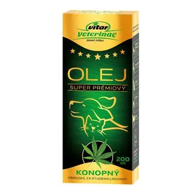 Vitar Veterinae konopný olej 200ml