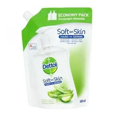 Dettol Tek.mýdlo Náhr.náplň Jemná Aloe+vit.e 500ml