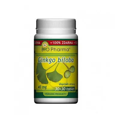 Ginkgo Biloba Extrakt 40mg Tbl.30+30 Bio-pharma